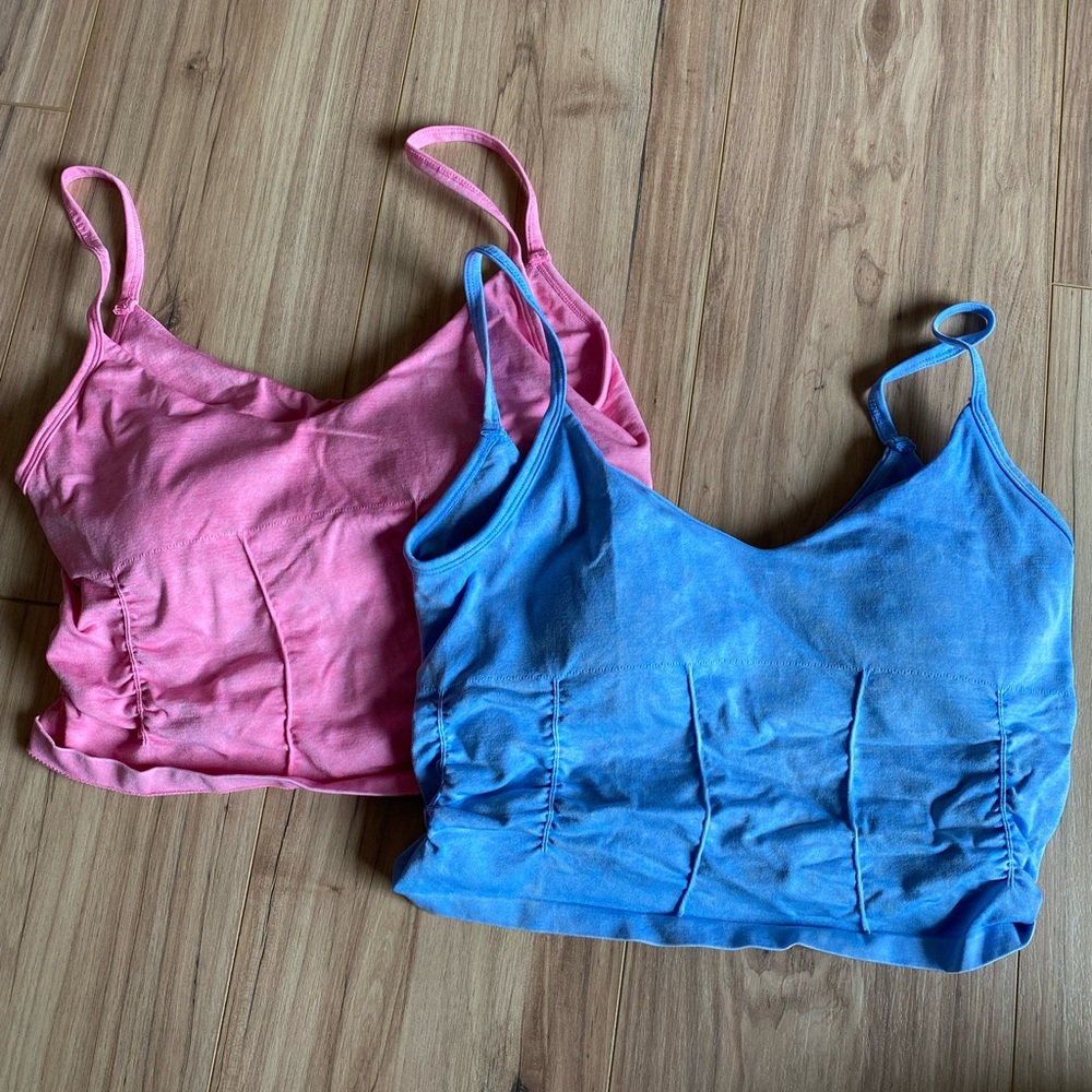 Vibrant Pink and Blue Camisole Set